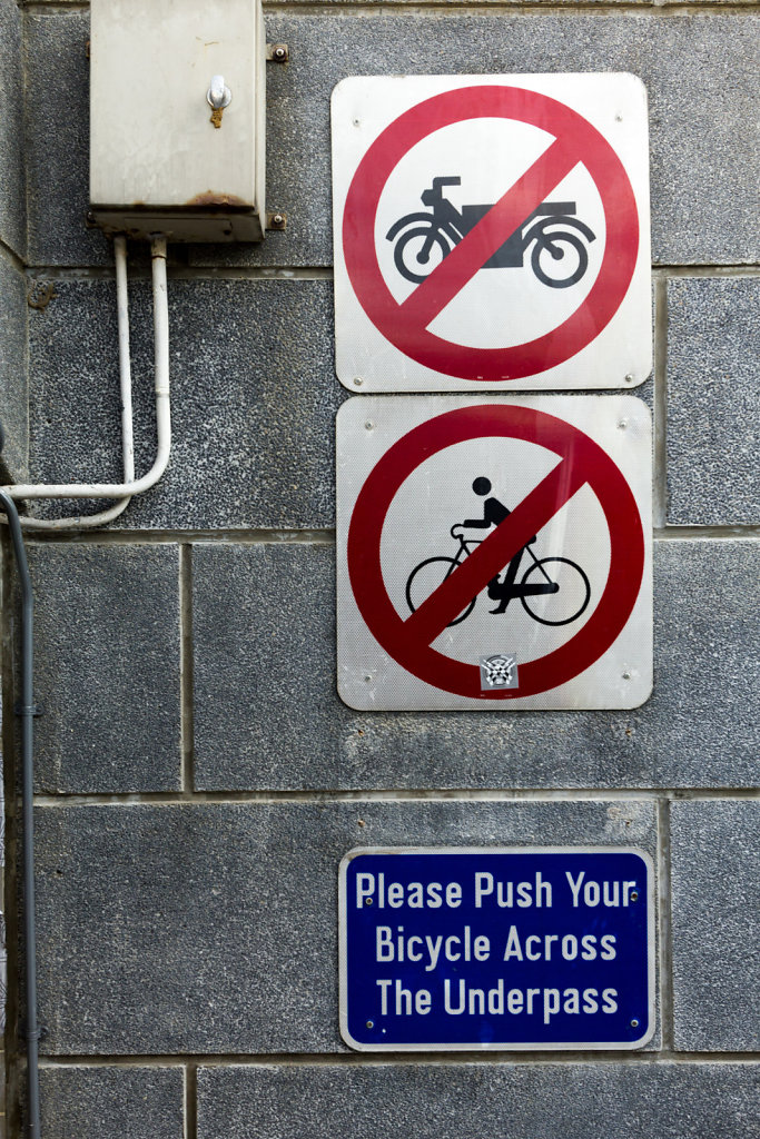 Push your bicycle