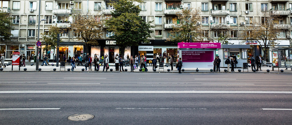 Bus station, Piața Romană, Bucharest