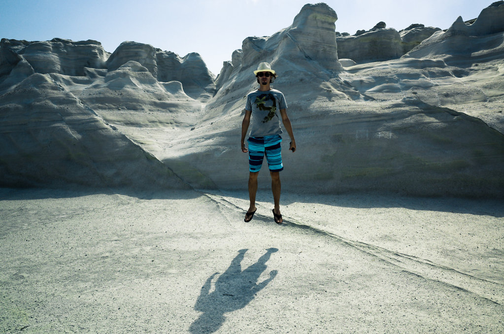 Floating in Milos
