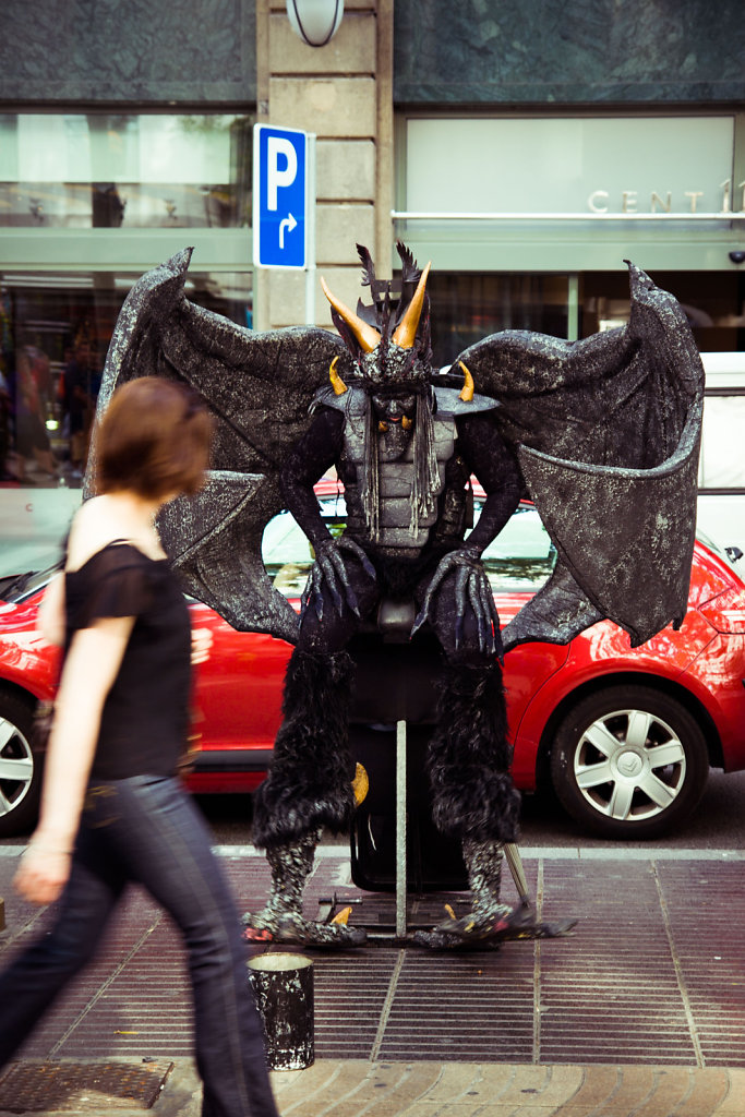 Street performer, Barcelona
