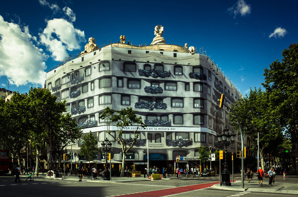 La Pedrera, trompe l'oeil, Barcelona