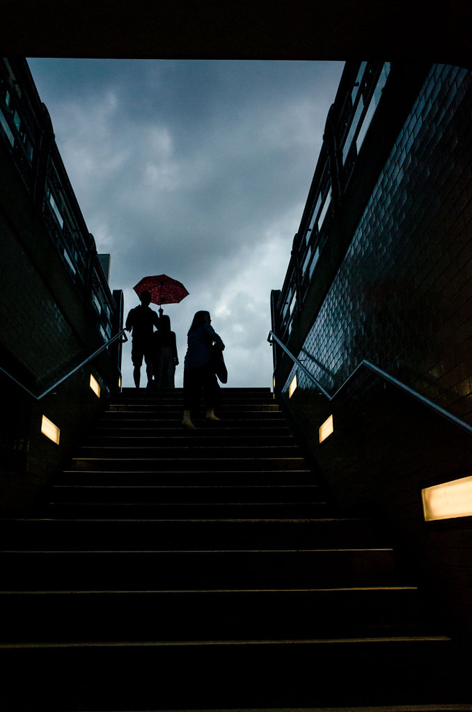 Out into the rain, Berlin