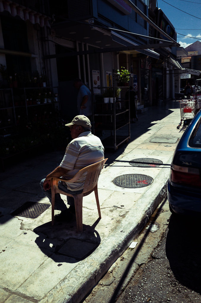 Sitting in the sun