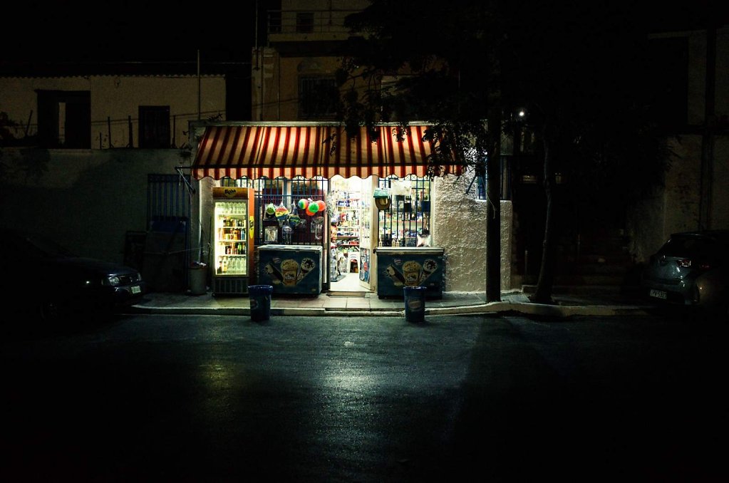 Late night shopping in Chania, Crete