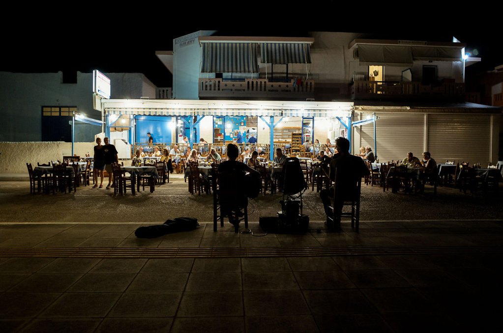 Taverna with performers, Paleochora, Crete