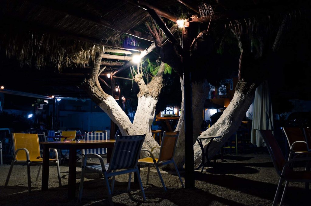 Tree lights, Paleochora, Crete
