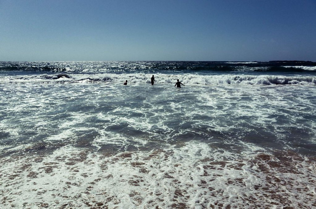 Hitting the waves