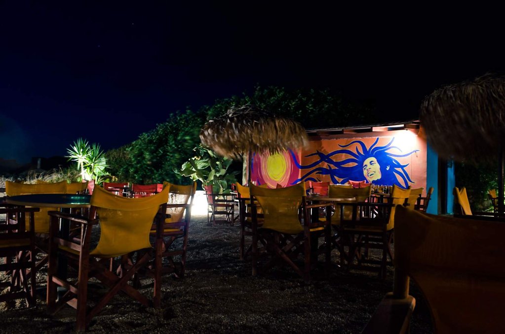Bob Marley at the Orange Blue bar
