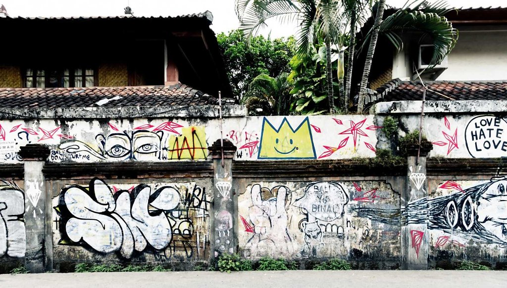 Grafitti wall, Bali