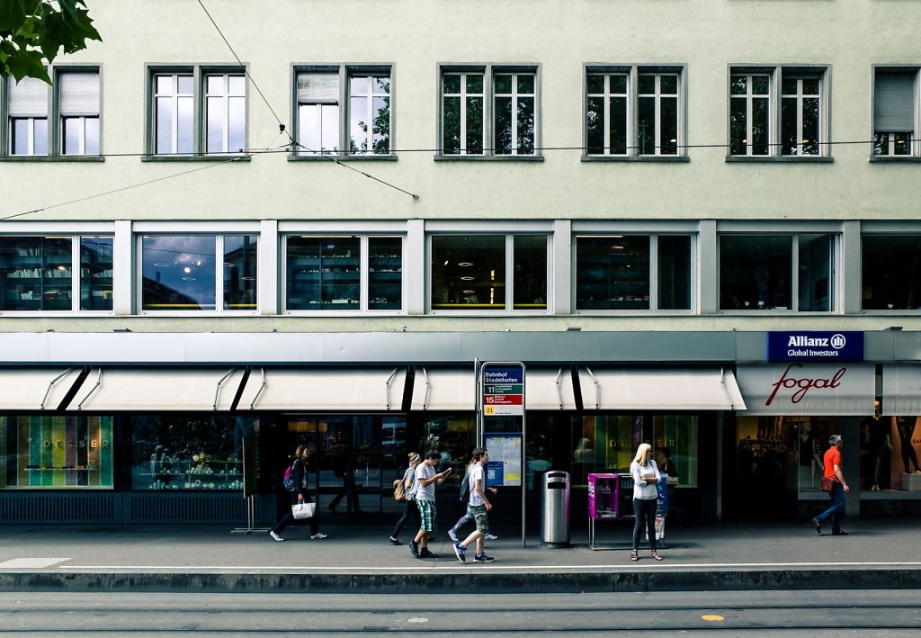 Tram station, Zurich