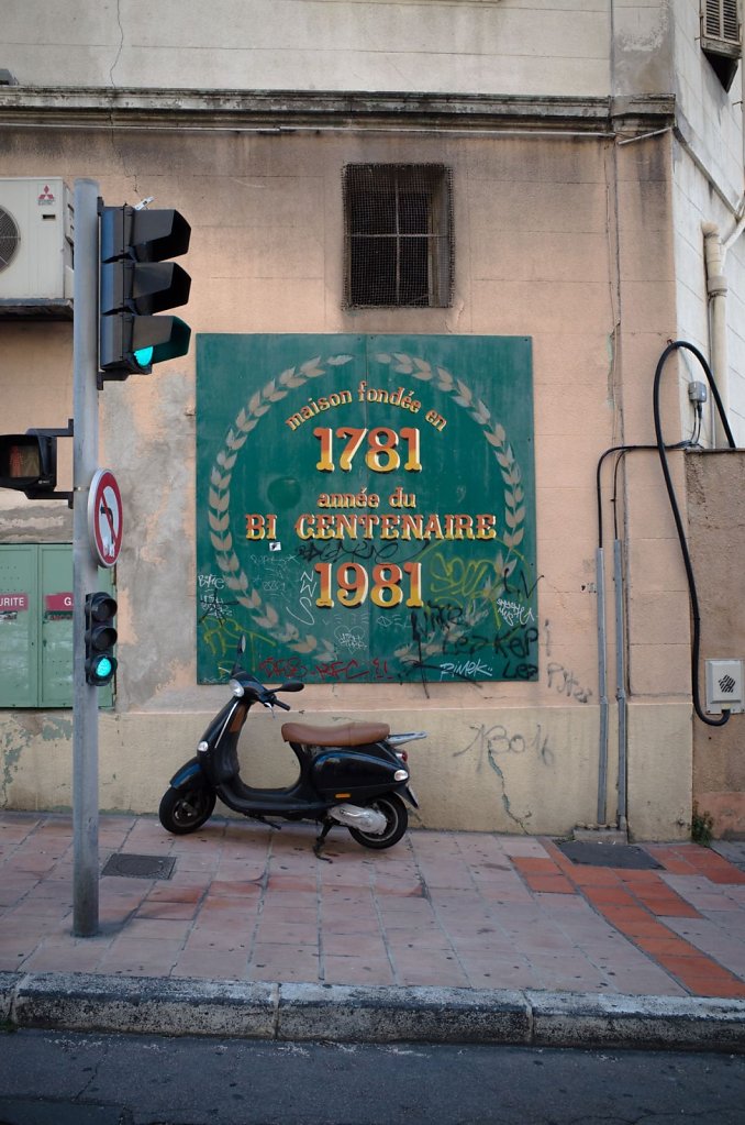 Vespa on the street, Marseille