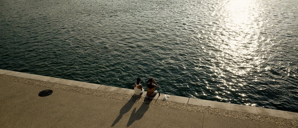 Enjoying the sunset, Arles