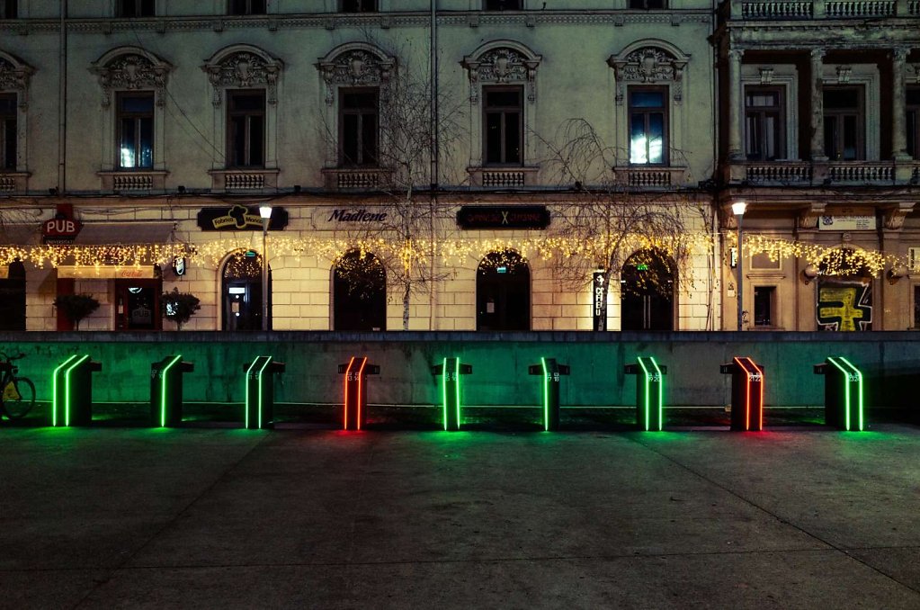 City bike stations, Bucharest