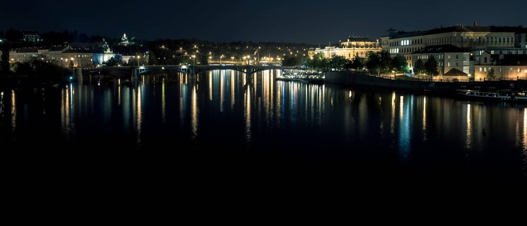 Prague at night