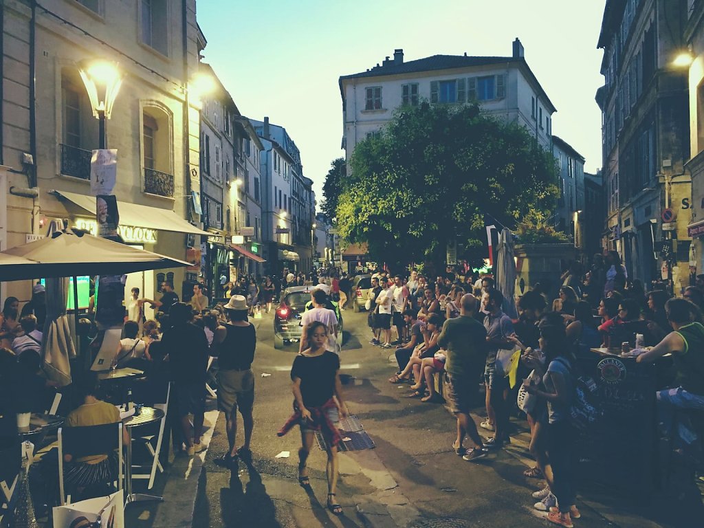 Le festival versus la coupe du monde, Avignon, 2018